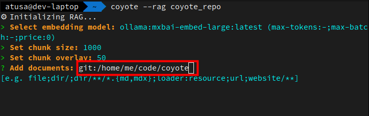 Git Repo Loader Example