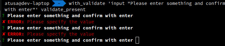 Prompt Utils Validate-Present